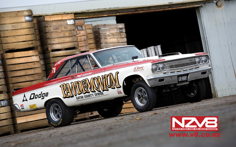 Dodge drag racing car