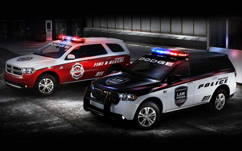 Dodge Durango Police Cars — White