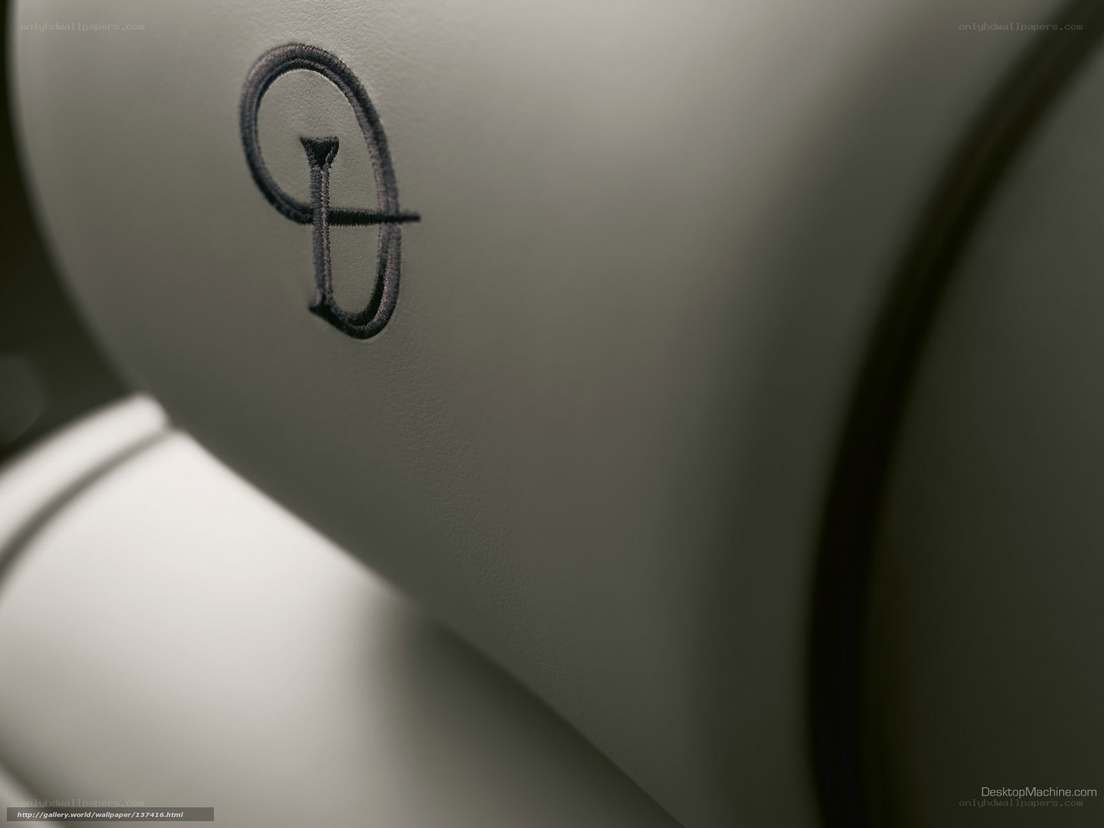 Dodge logo on car seat
