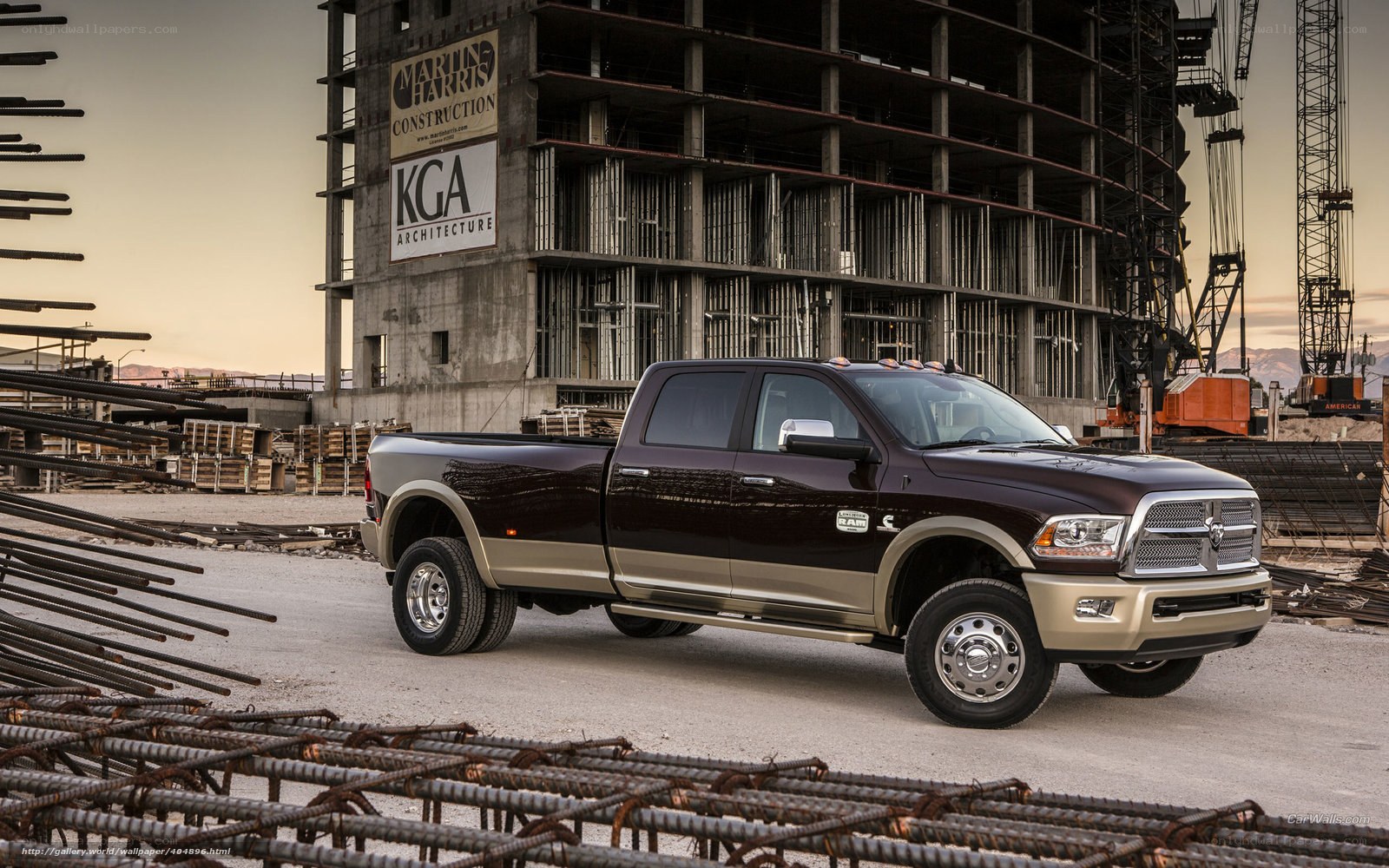 Dodge Ram at construction site