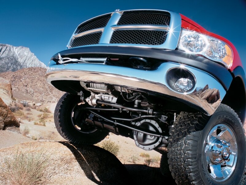 Dodge Ram truck in desert