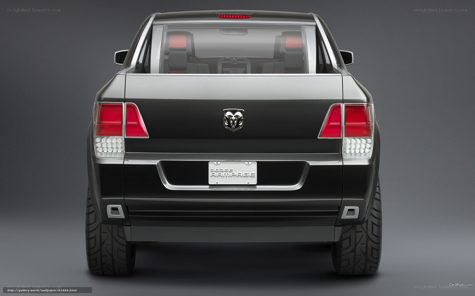 Dodge Rampage concept rear view