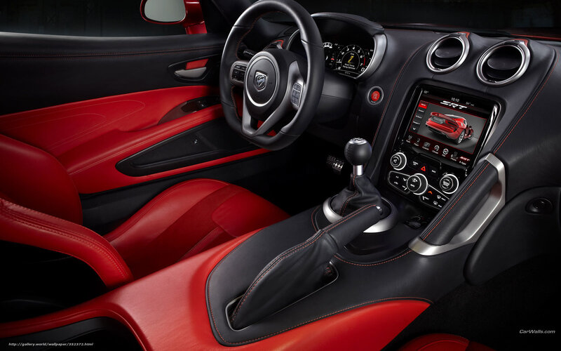 Dodge SRT interior red black