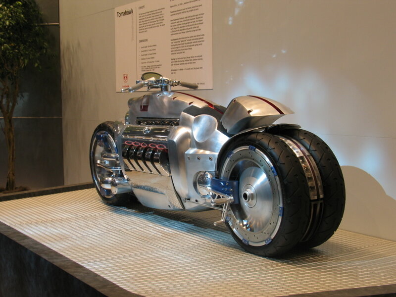 Dodge Tomahawk Motorcycle — Silver, Neutral