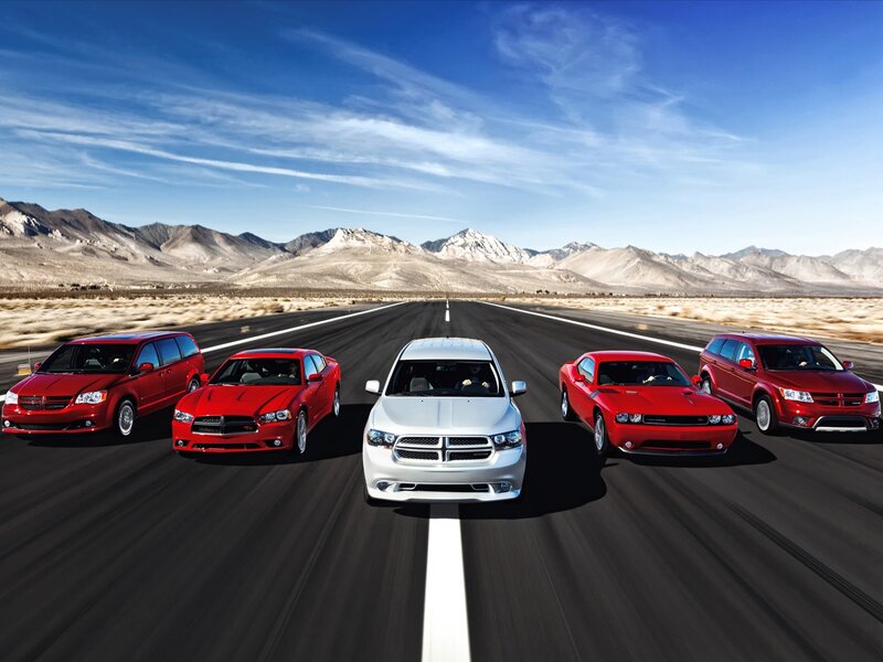 Dodge Vehicles on Road