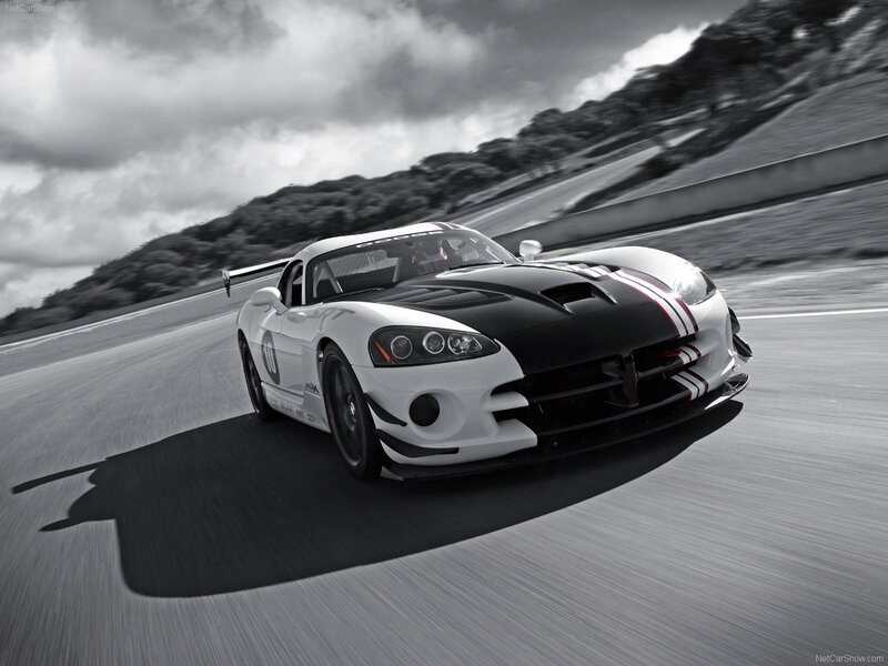Dodge Viper ACR on a racetrack