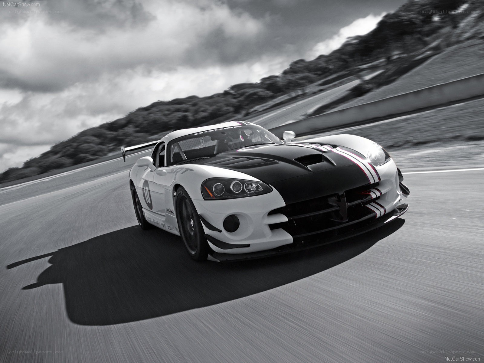Dodge Viper ACR on a racetrack