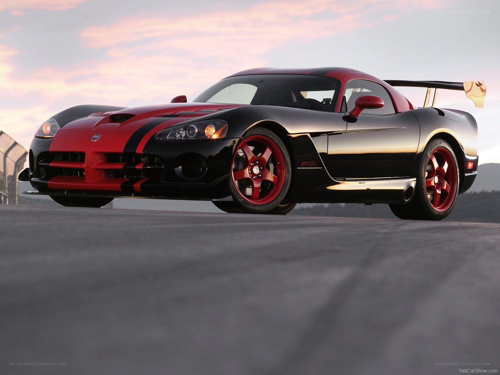 Dodge Viper ACR on racetrack
