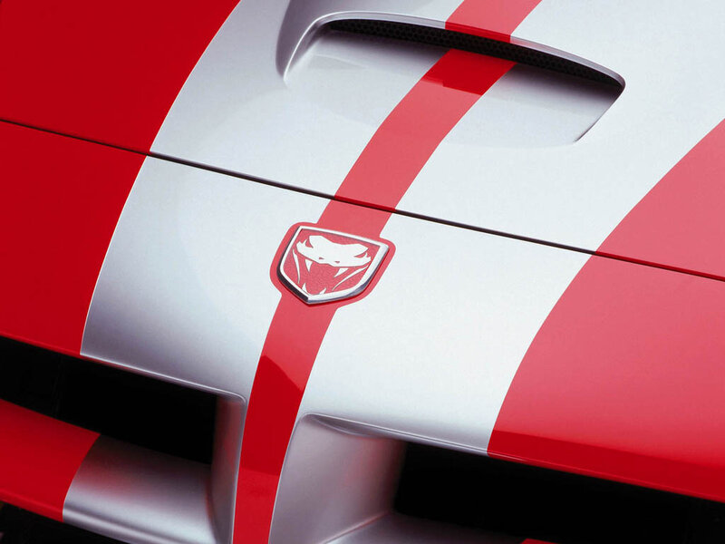 Dodge Viper emblem close-up