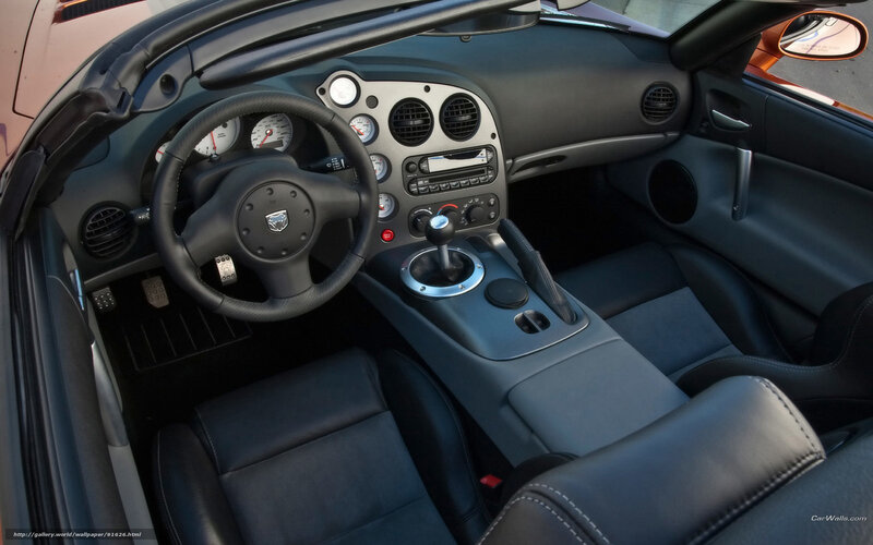 Dodge Viper interior view
