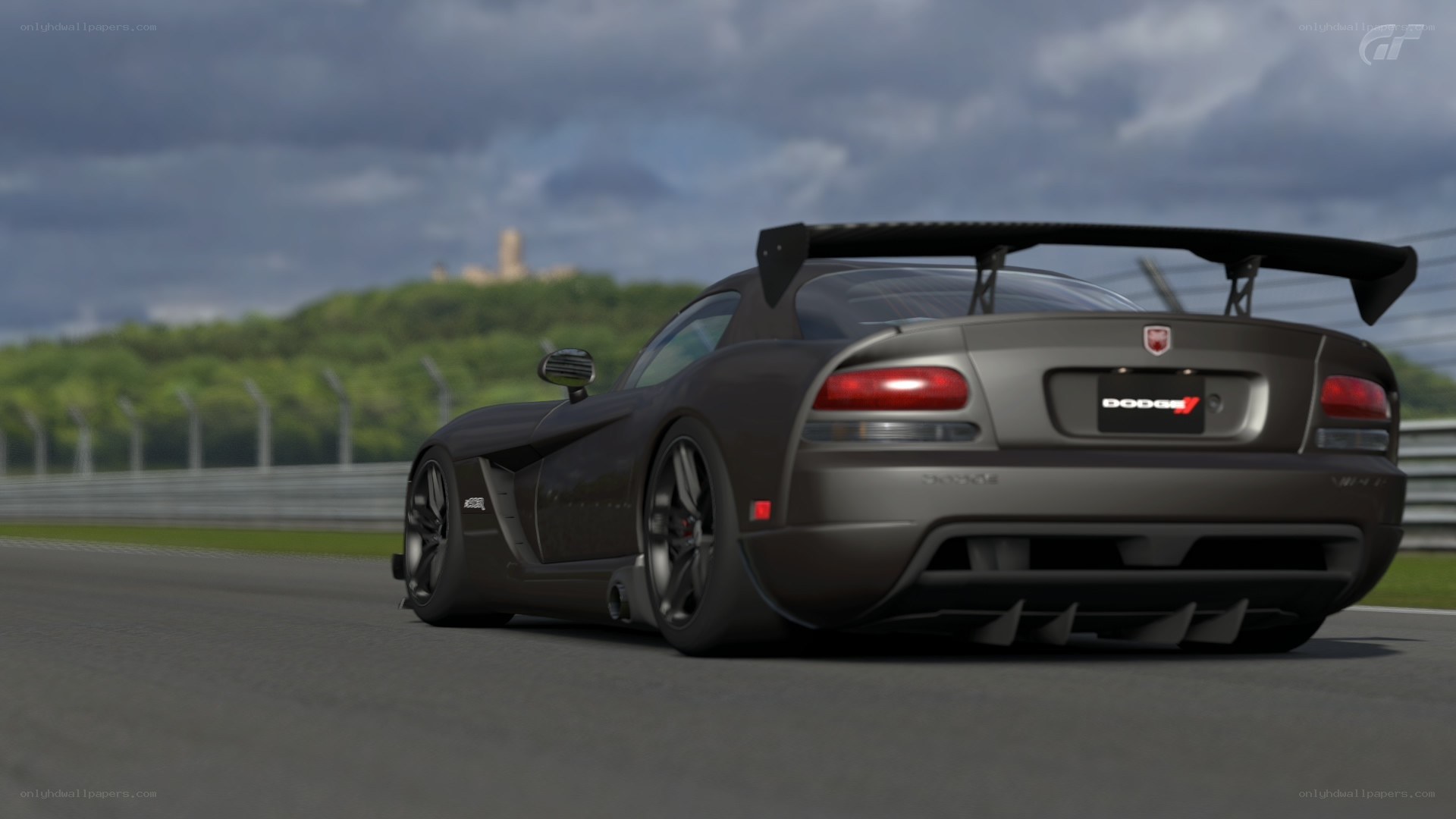 Dodge Viper on a racetrack