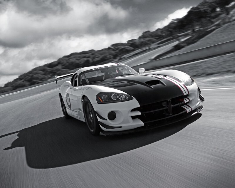 Dodge Viper on a racetrack
