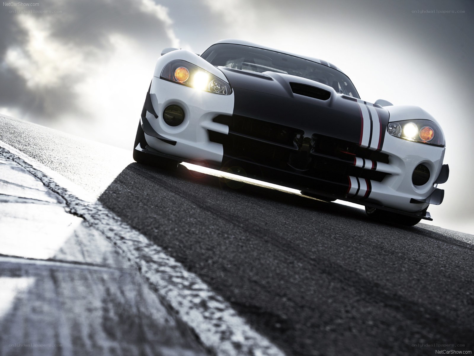Dodge Viper on a racetrack