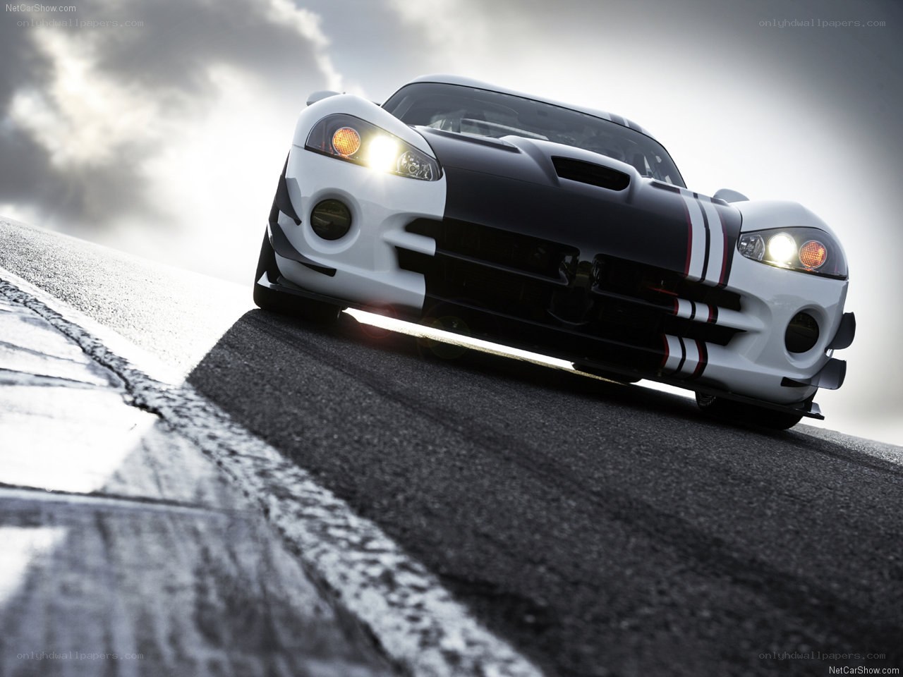 Dodge Viper on a racetrack