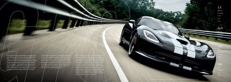 Dodge Viper performance brochure