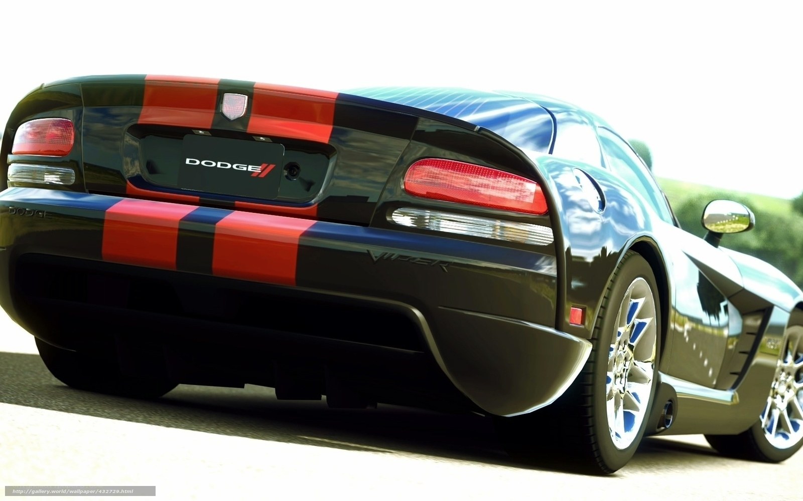 Dodge Viper rear view