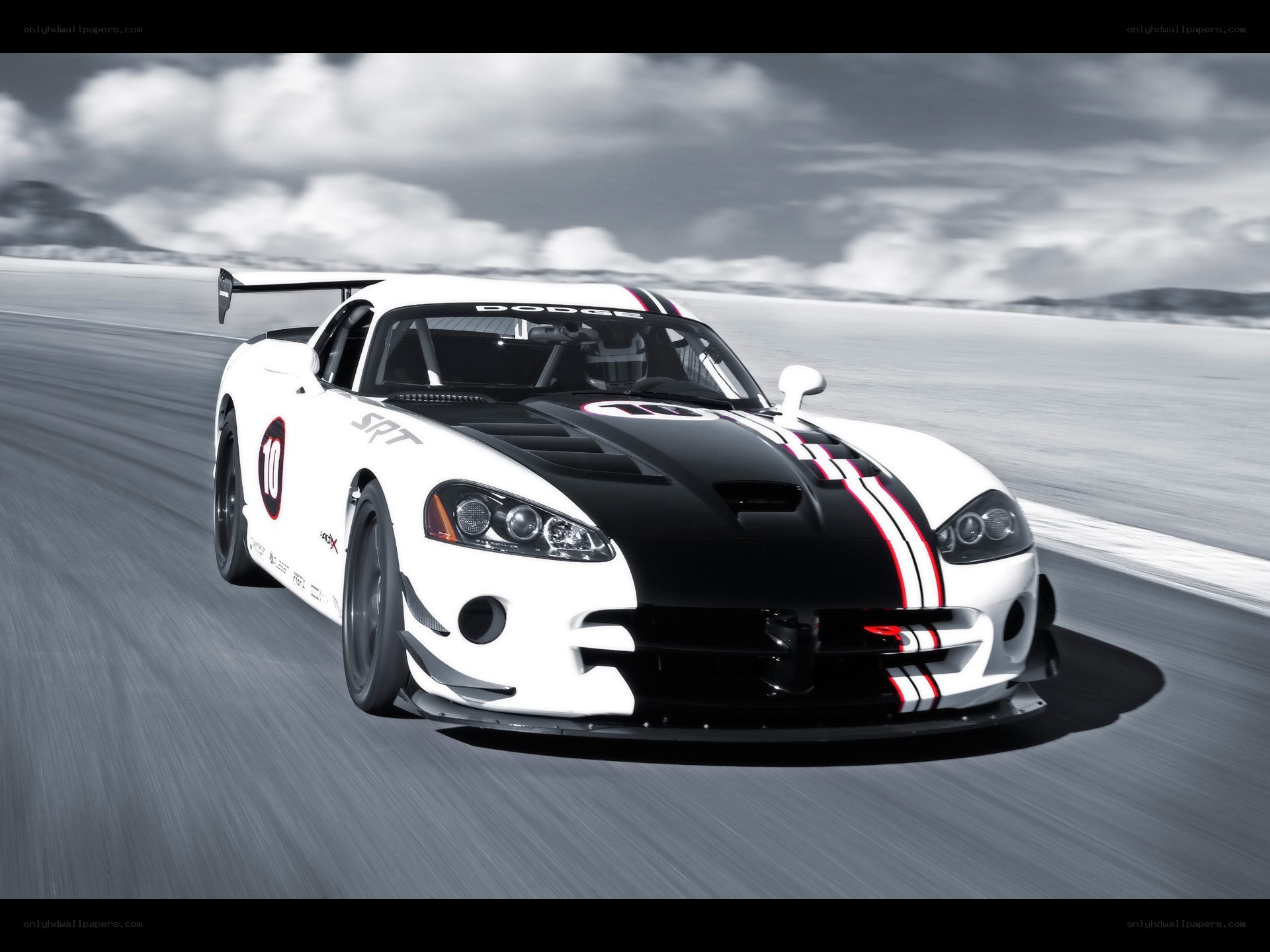 Dodge Viper SRT on racetrack