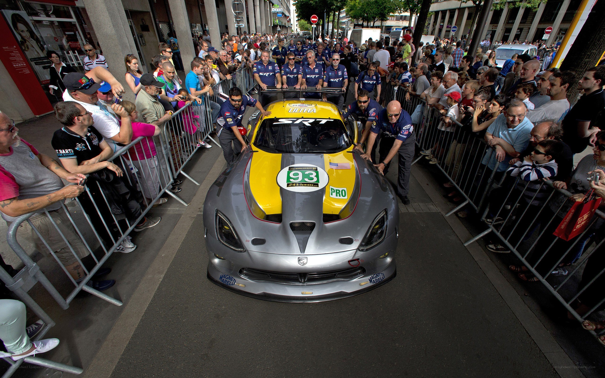 Dodge Viper SRT race car on display