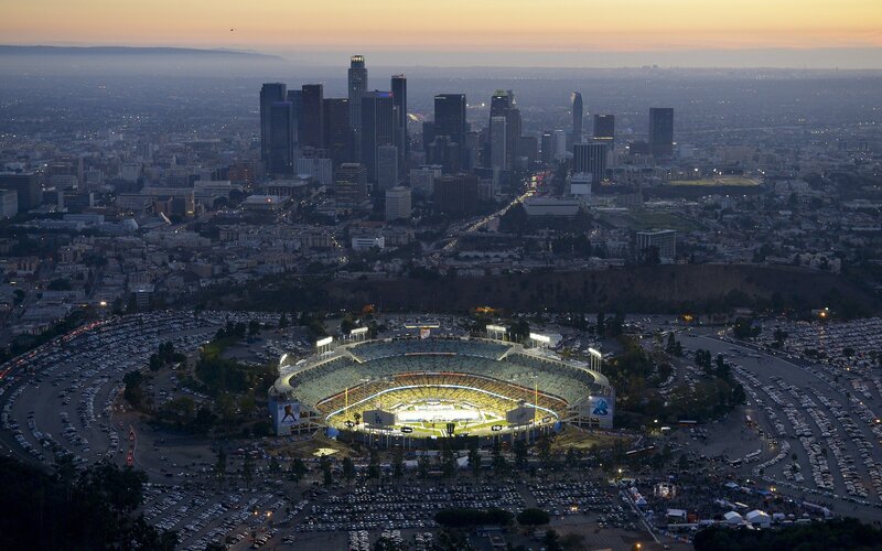 Dodger Stadium at Dusk
