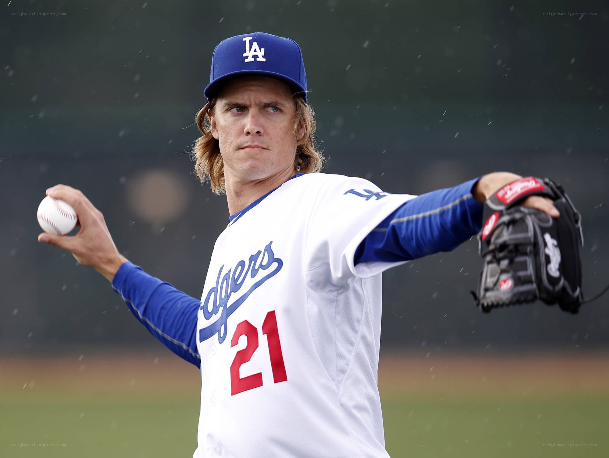 Dodgers pitcher in action