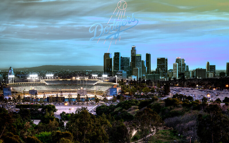 Dodgers Stadium at Dusk