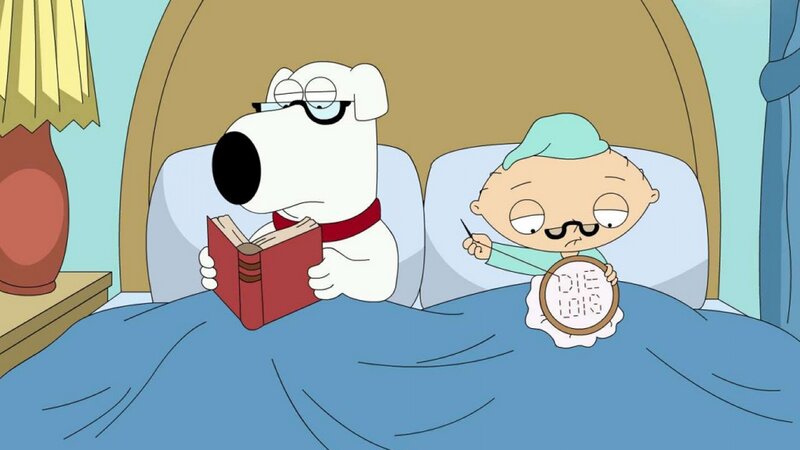 Dog and Baby in Bed