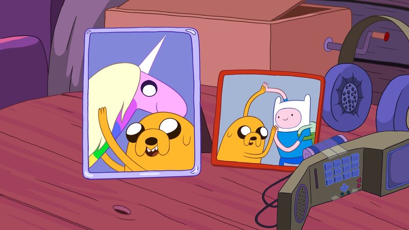 Dog and Boy in Photo Frames