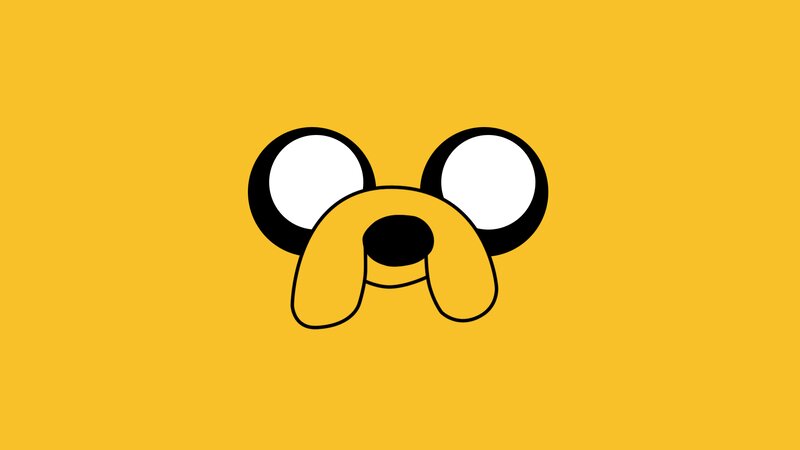 Dog Character Face — Yellow, Neutral