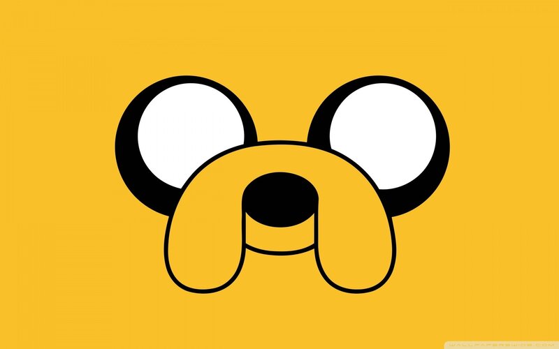 Dog Character Face — Yellow, Playful