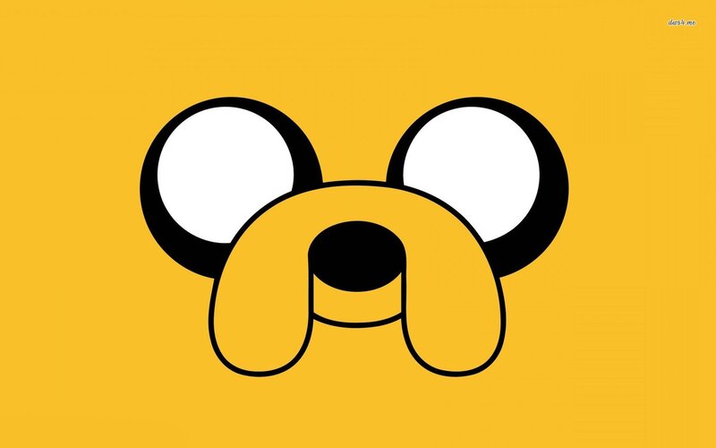 Dog Character Face — Yellow