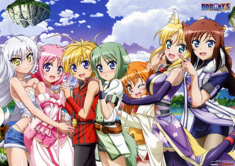 Dog Days anime group portrait