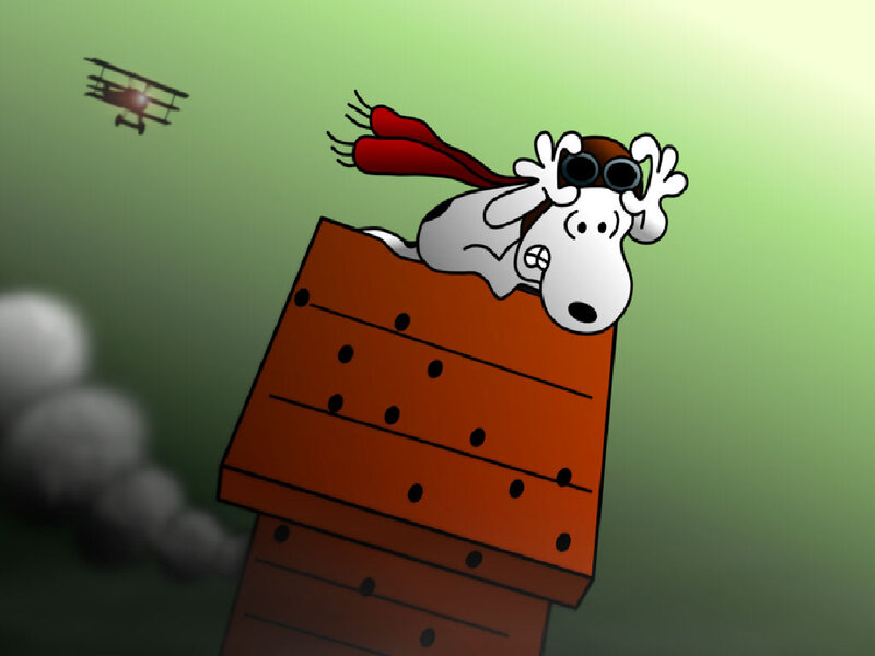 Dog in Doghouse — Green