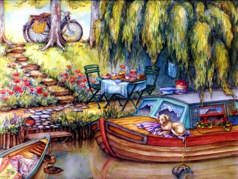 Dog on a Boat — Green