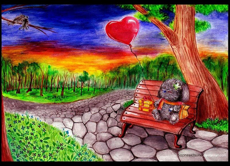 Dog on Bench