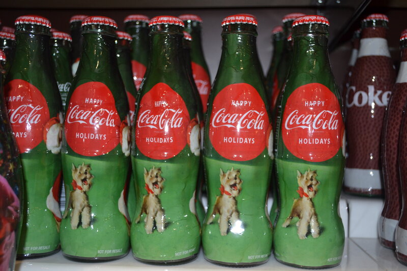 Dog on Coca-cola Bottle