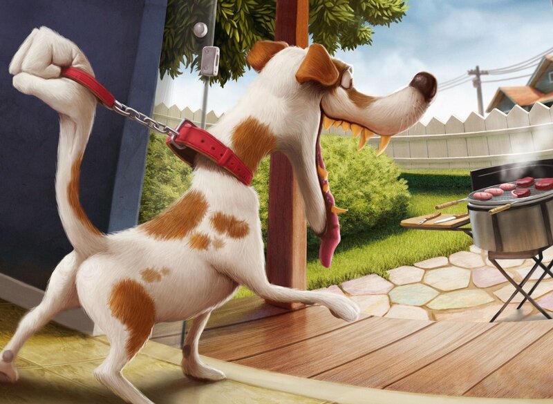 Dog on Leash