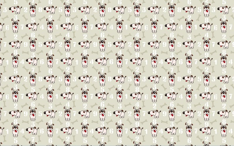 dog pattern wallpaper