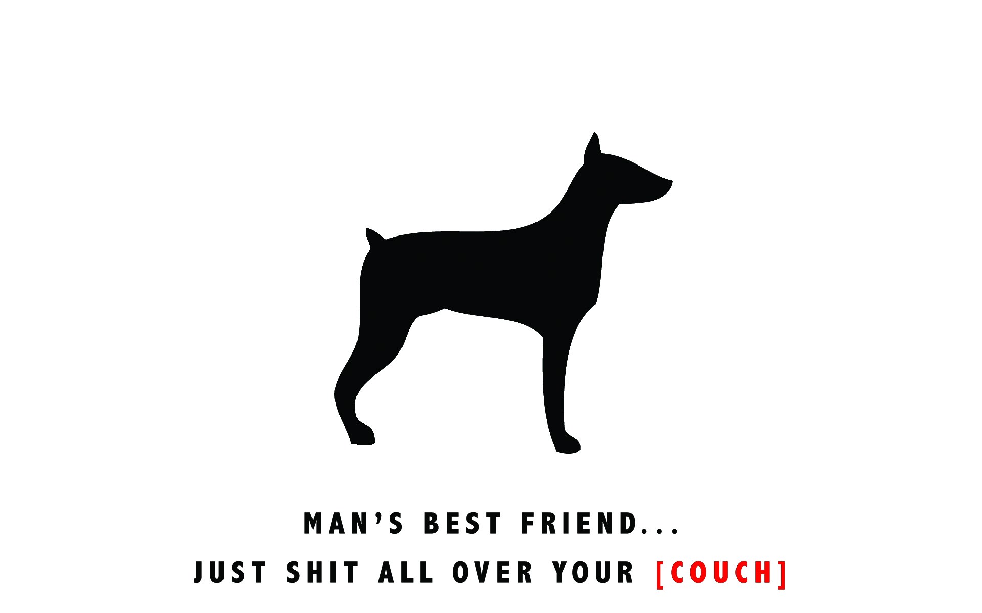dog silhouette joke