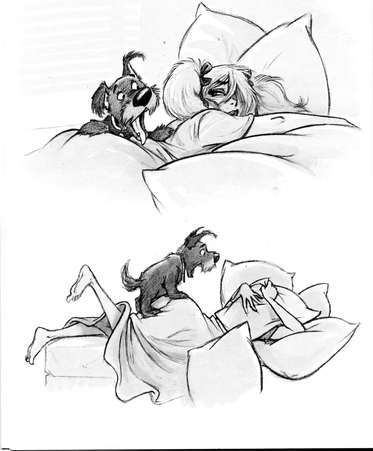 dog wakes sleeping person