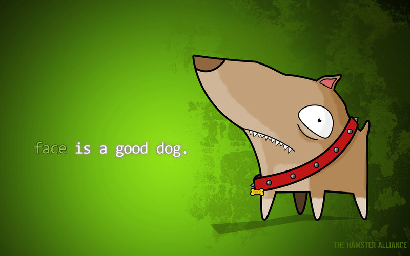 dog with red collar
