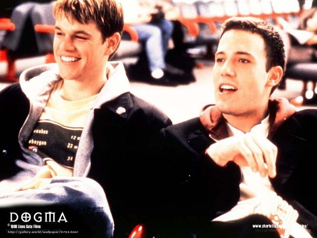 Dogma movie scene with two men