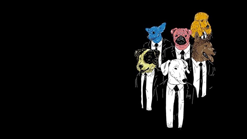 dogs in suits illustration