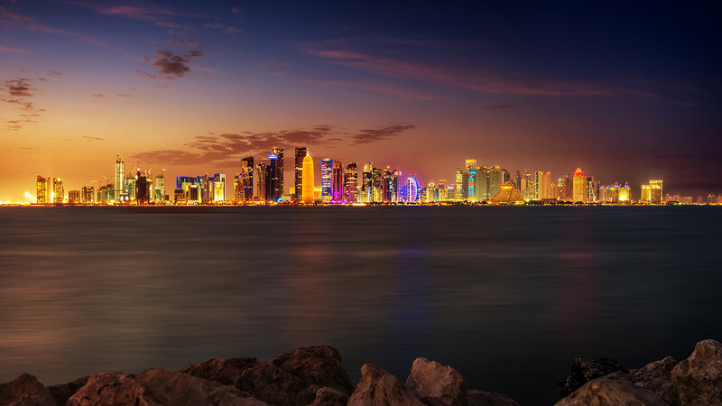 Doha Skyline at Dusk