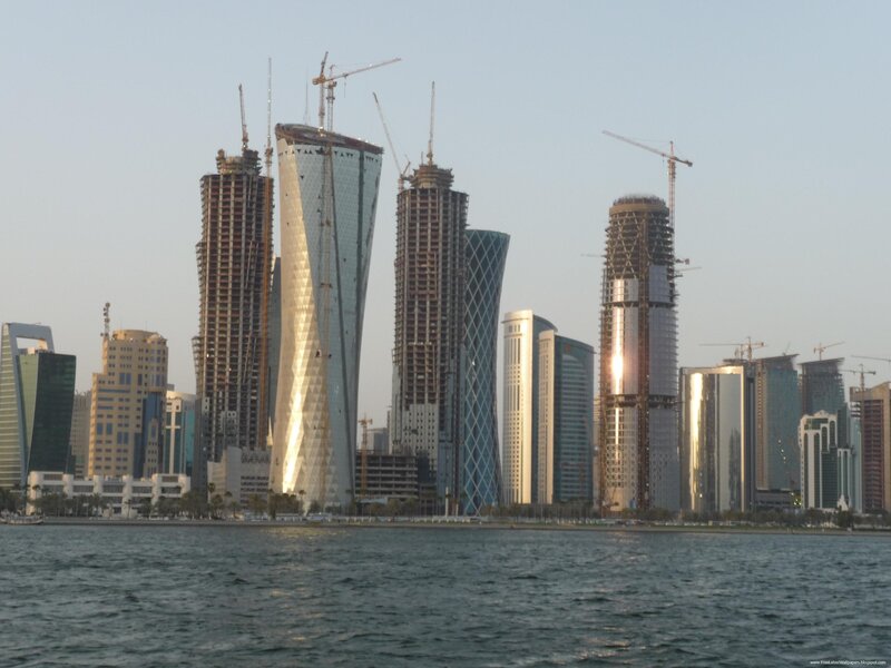 Doha skyline under construction