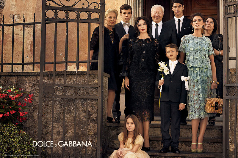 Dolce & Gabbana family portrait