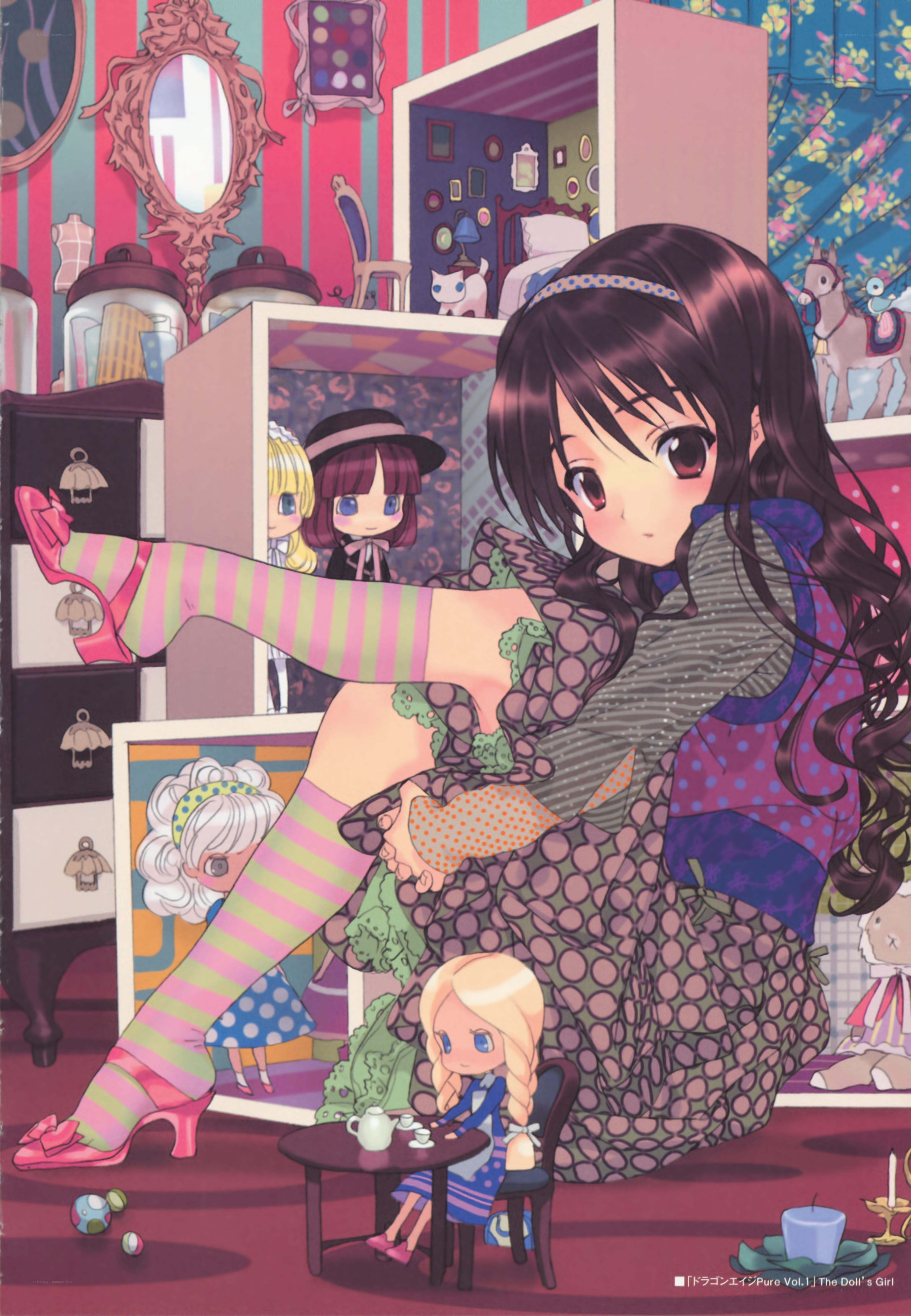 doll in a colorful room
