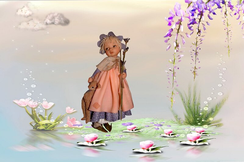Doll in a Garden — Pink