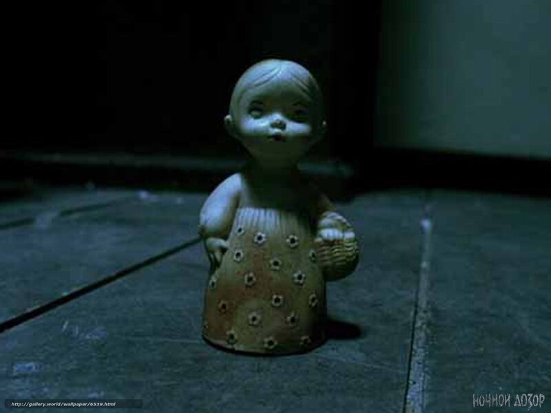 doll in dark room