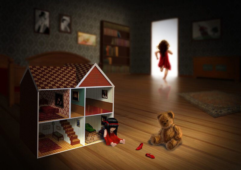 Doll in Dollhouse