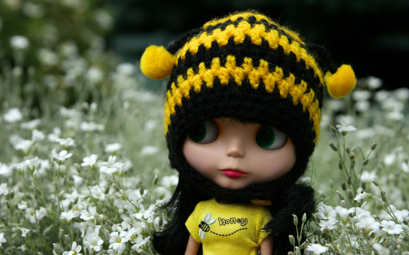 Doll in Flower Field